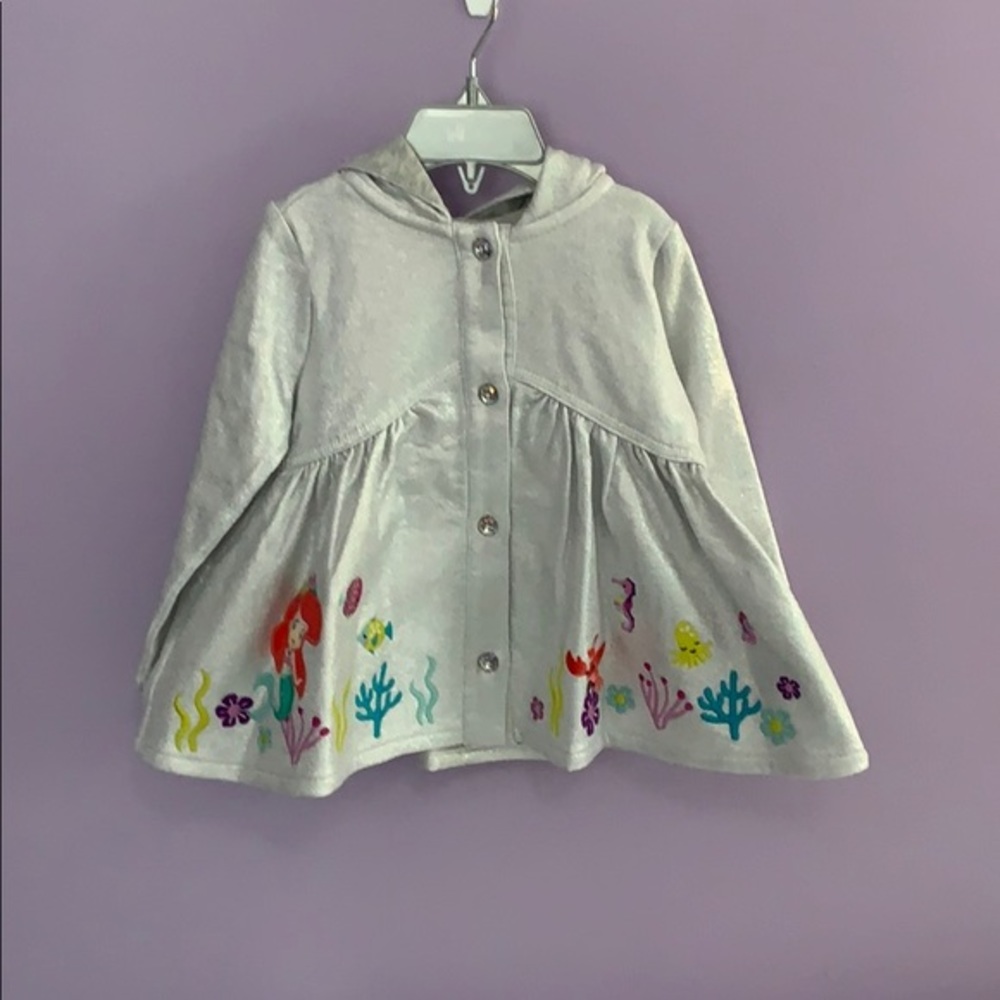 NWT  ⭐️Disney Little Mermaid Silver Jacket
